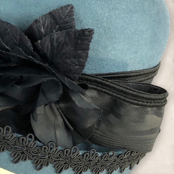 NWT Vintage 1920’s style Cloche 100% wool - Picture 5 of 11